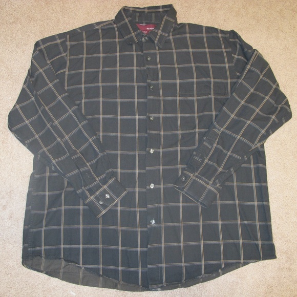 Merona Men's Dress Button Down Collared Shirt Size XL GUC - Picture 4 of 4